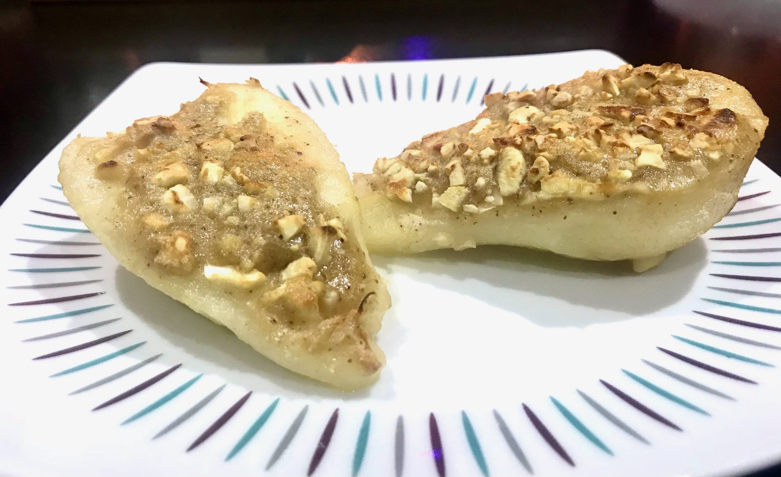 PAPILLOTES DE POIRES À LA CRÈME DE NOIX DE CAJOU